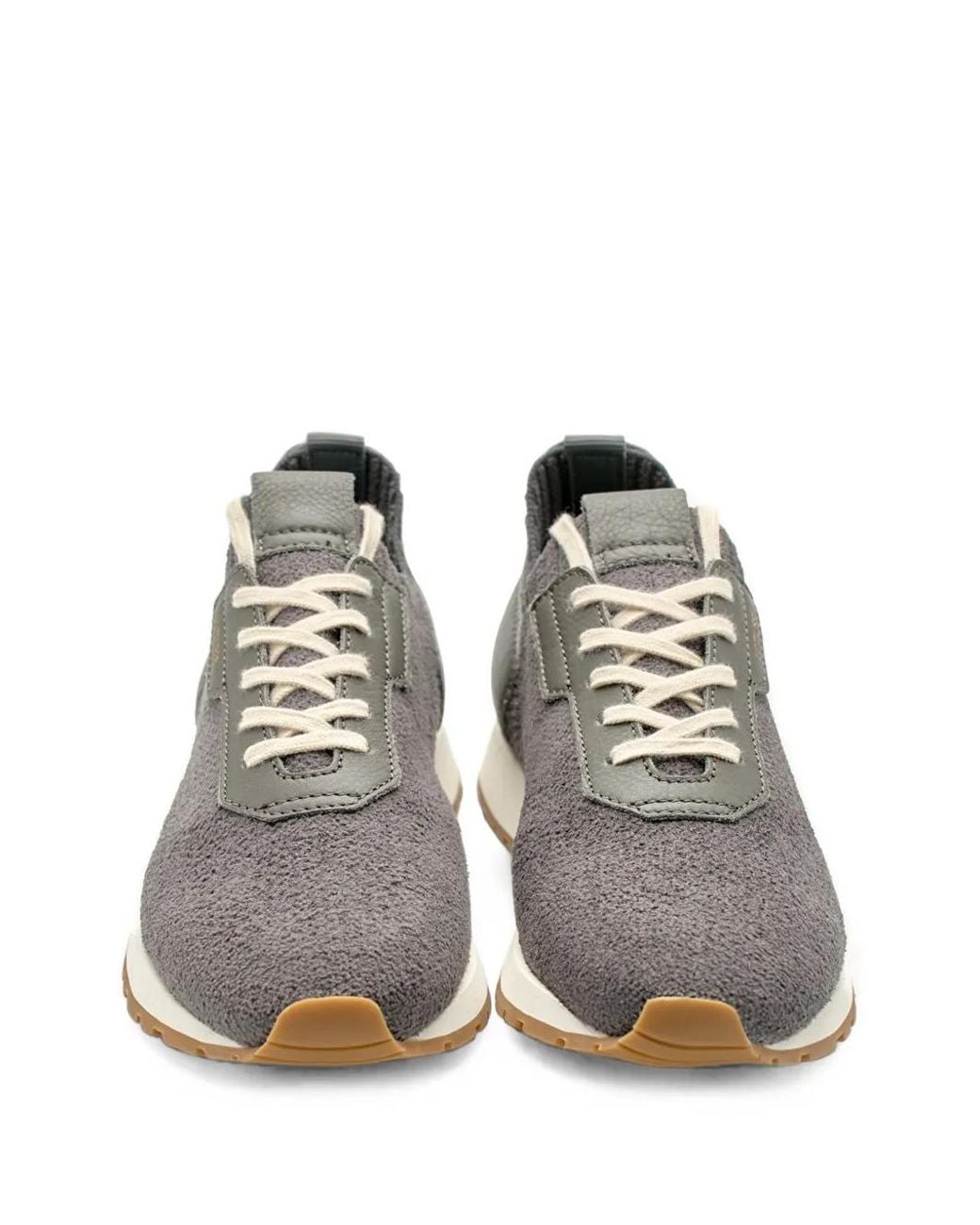 Lottusse Gray Dianne Low-Top Sneakers