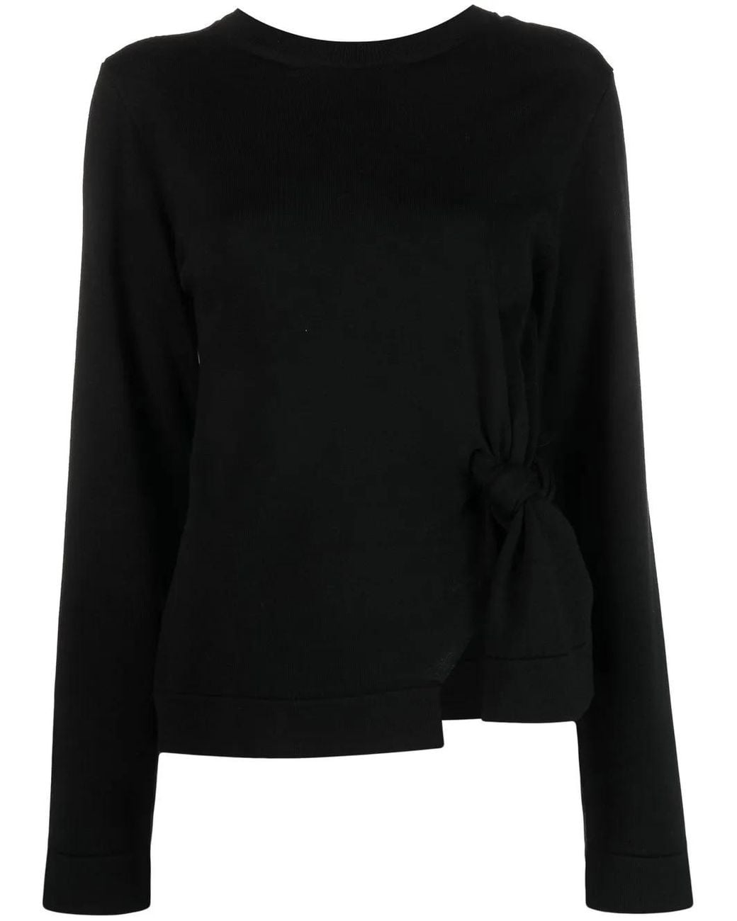 Jil Sander Black Open-Back Detail Knit Jumper