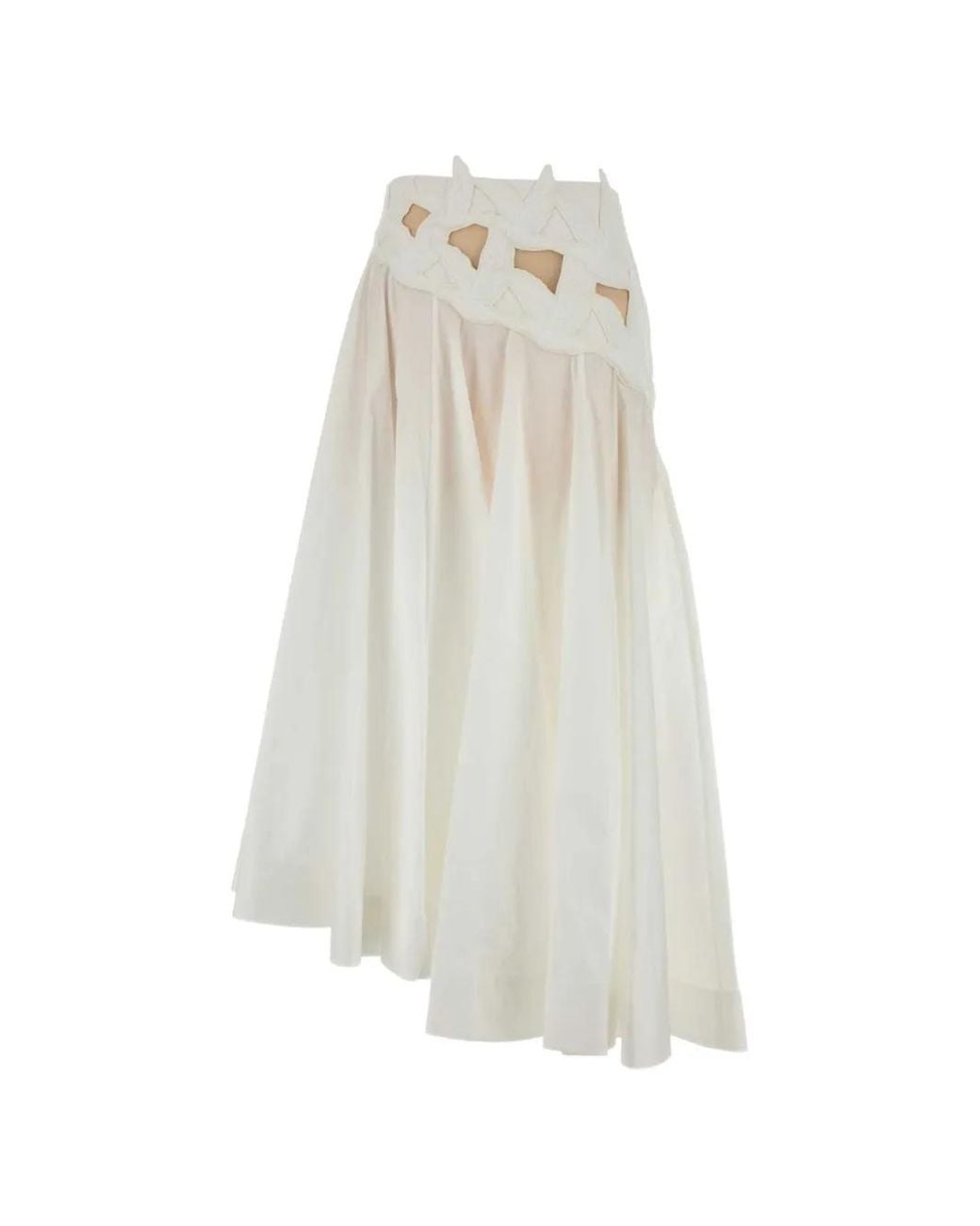 Zimmermann White Luna Applique Maxi Skirt