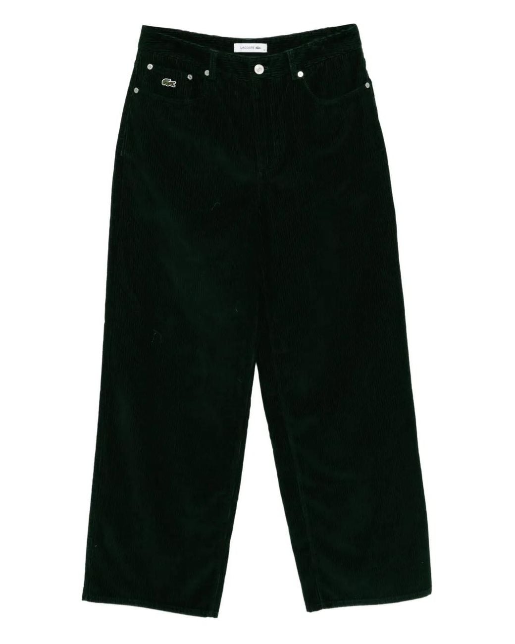 Lacoste Black Logo-Embroidered Trousers
