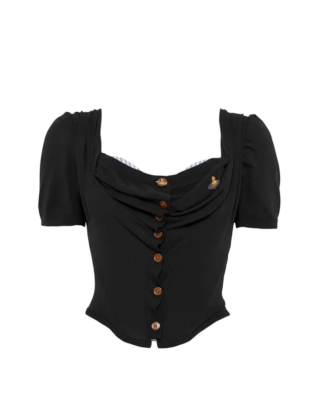 Vivienne Westwood Black Puff-Sleeve Shirt