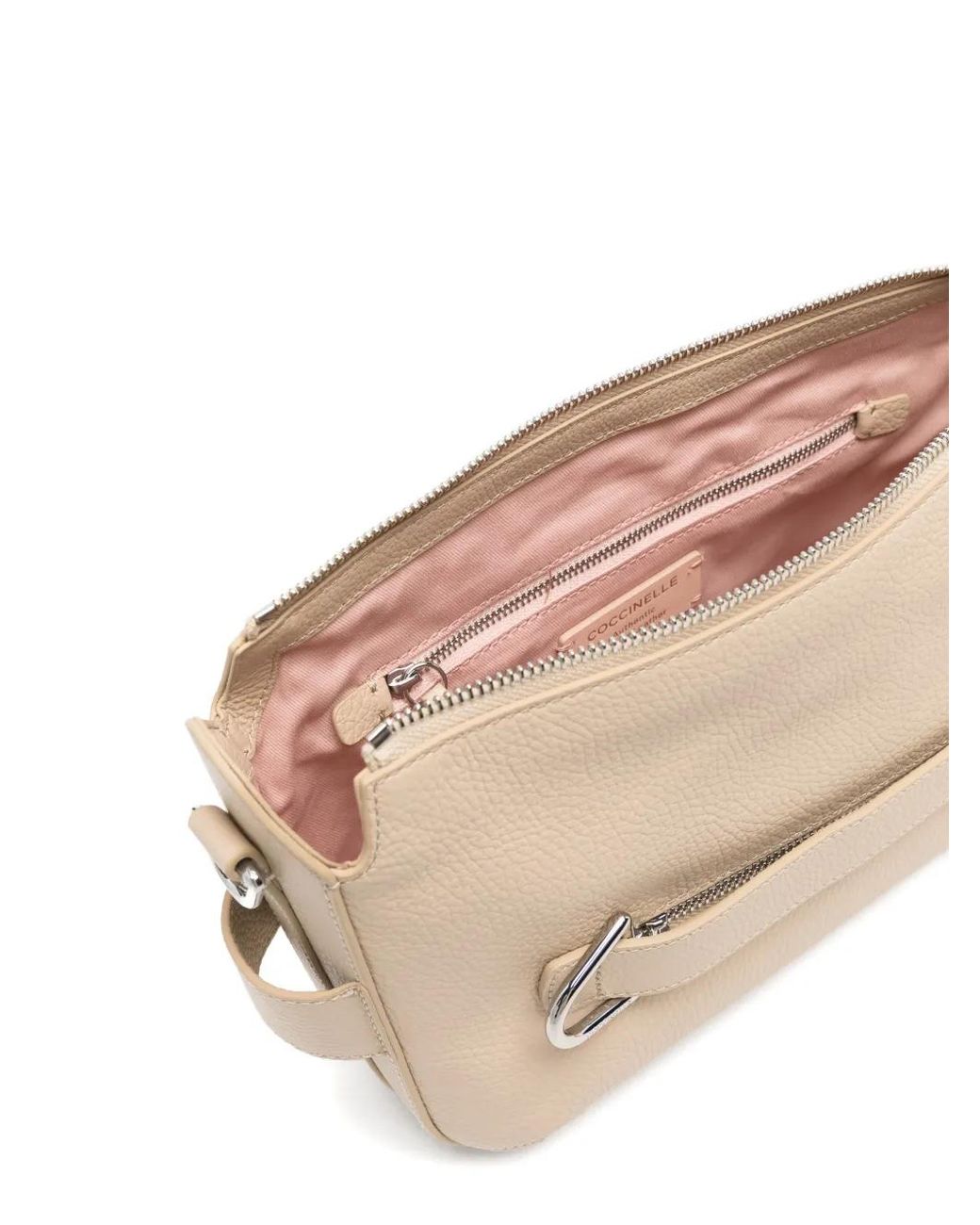 Coccinelle Natural Logo-Print Shoulder Bag