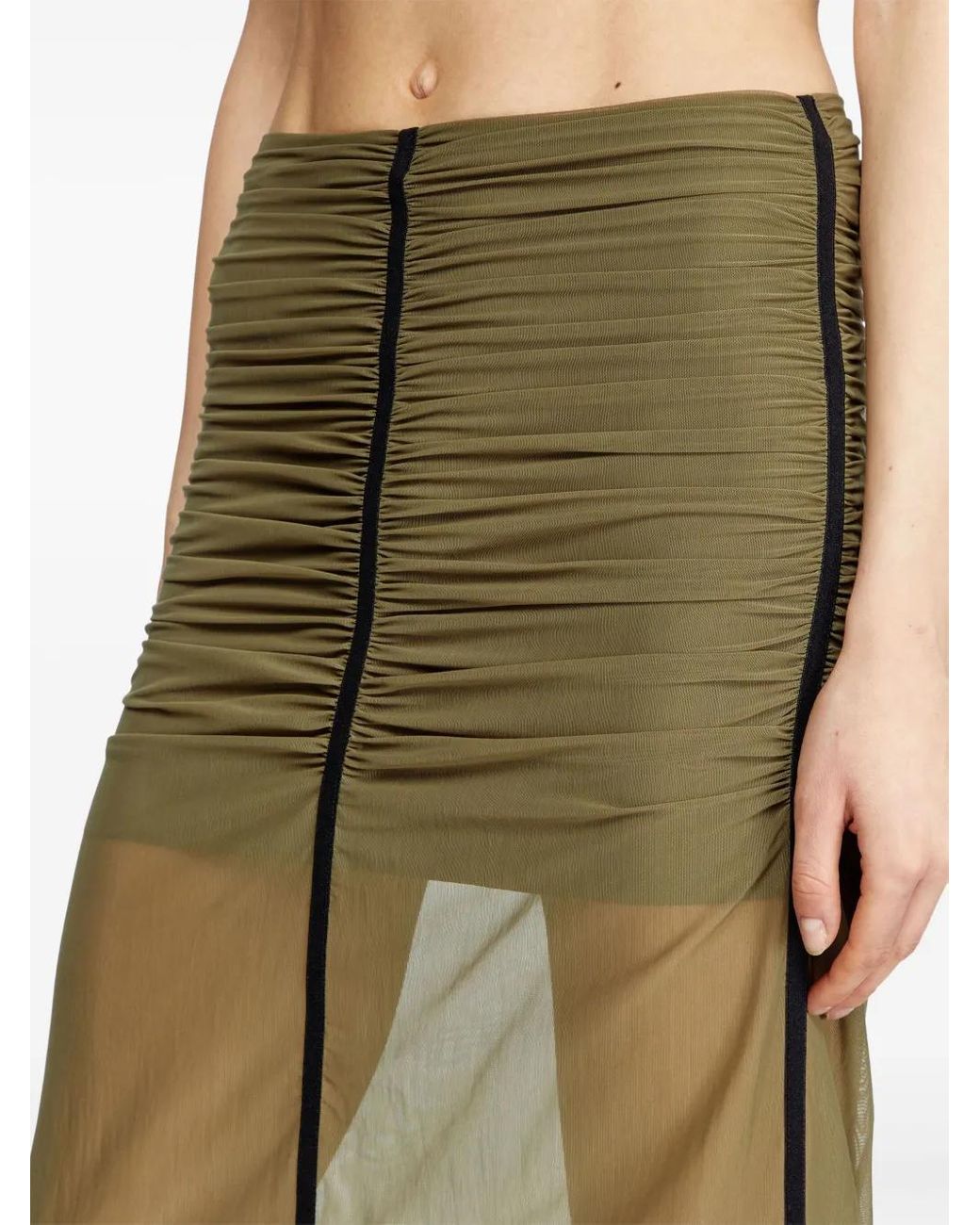 DIESEL Green O-Ira Midi Skirt