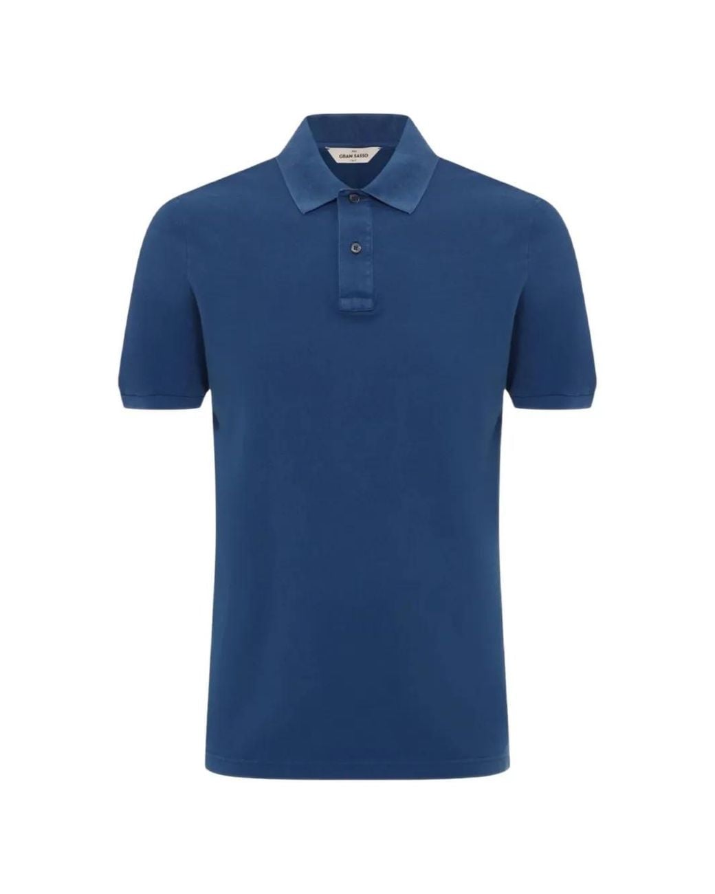 Gran Sasso Blue Short-Sleeve Polo Shirt for men