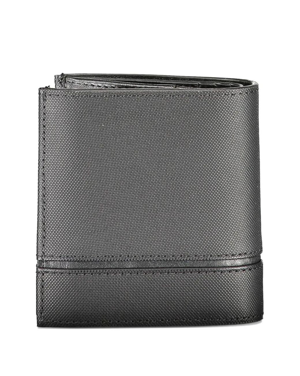 Calvin Klein Gray Logo-Plaque Bifold Wallet for men