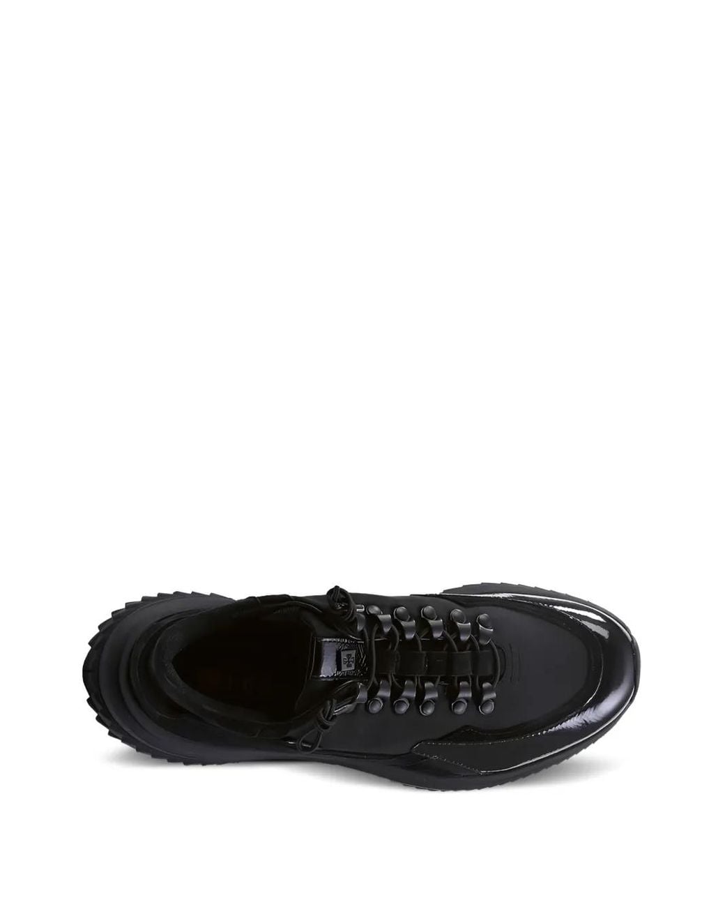 Högl Black Zac Patent Panelled Sneakers