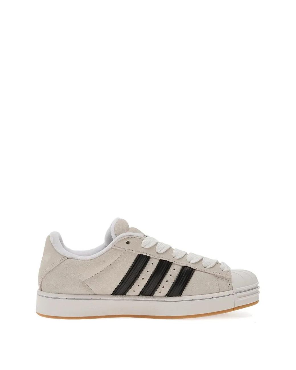 Adidas White Superstar St Lace-Up Sneakers
