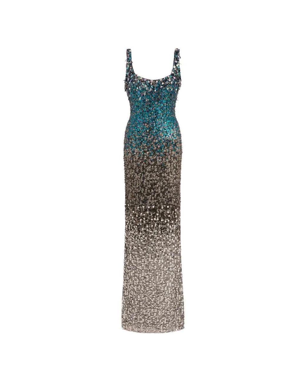 Jenny Packham Metallic Decora Gown