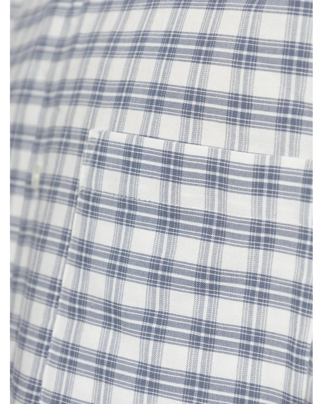 A.P.C. White Malcom Check-Pattern Shirt for men
