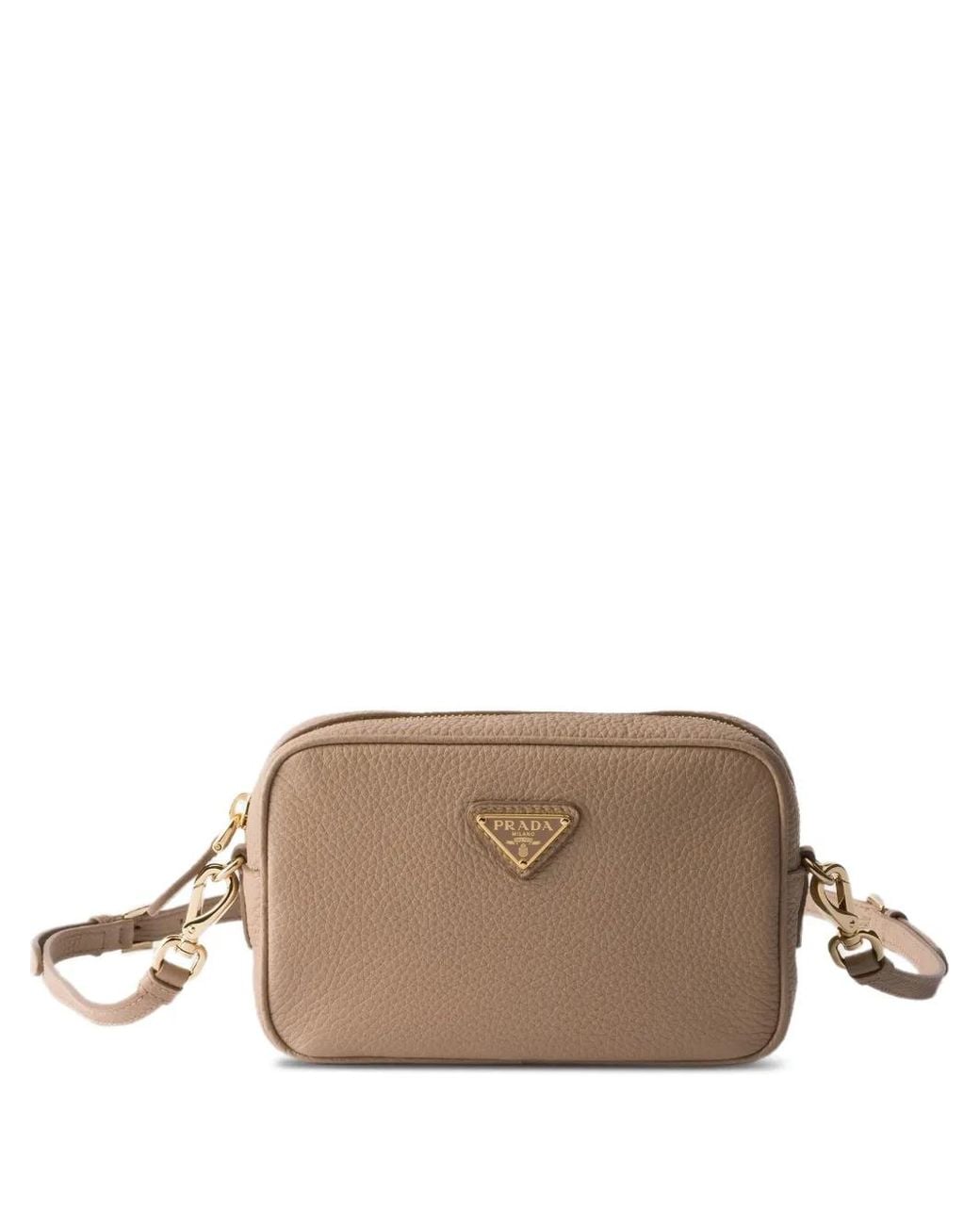Prada Brown Mini Leather Cross Body Bag