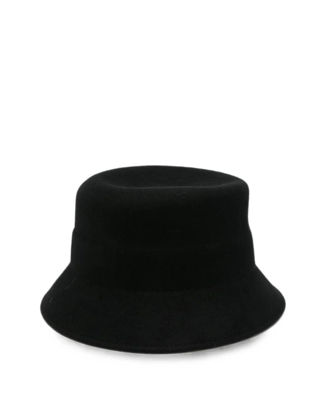 Liviana Conti Black Felt Bucket Hat
