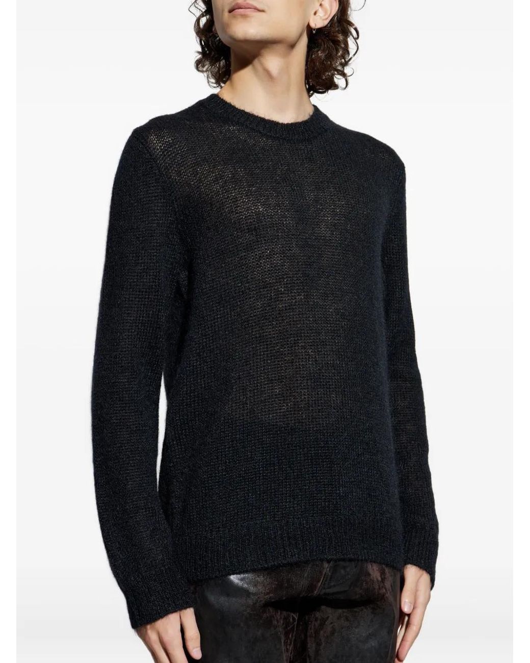 DSquared² Black Crew-Neck Sweater for men