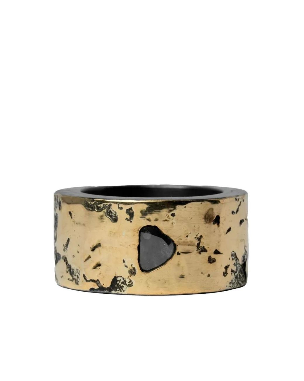 Parts Of 4 Metallic Oxidised Sterling- Sistema Diamond Ring