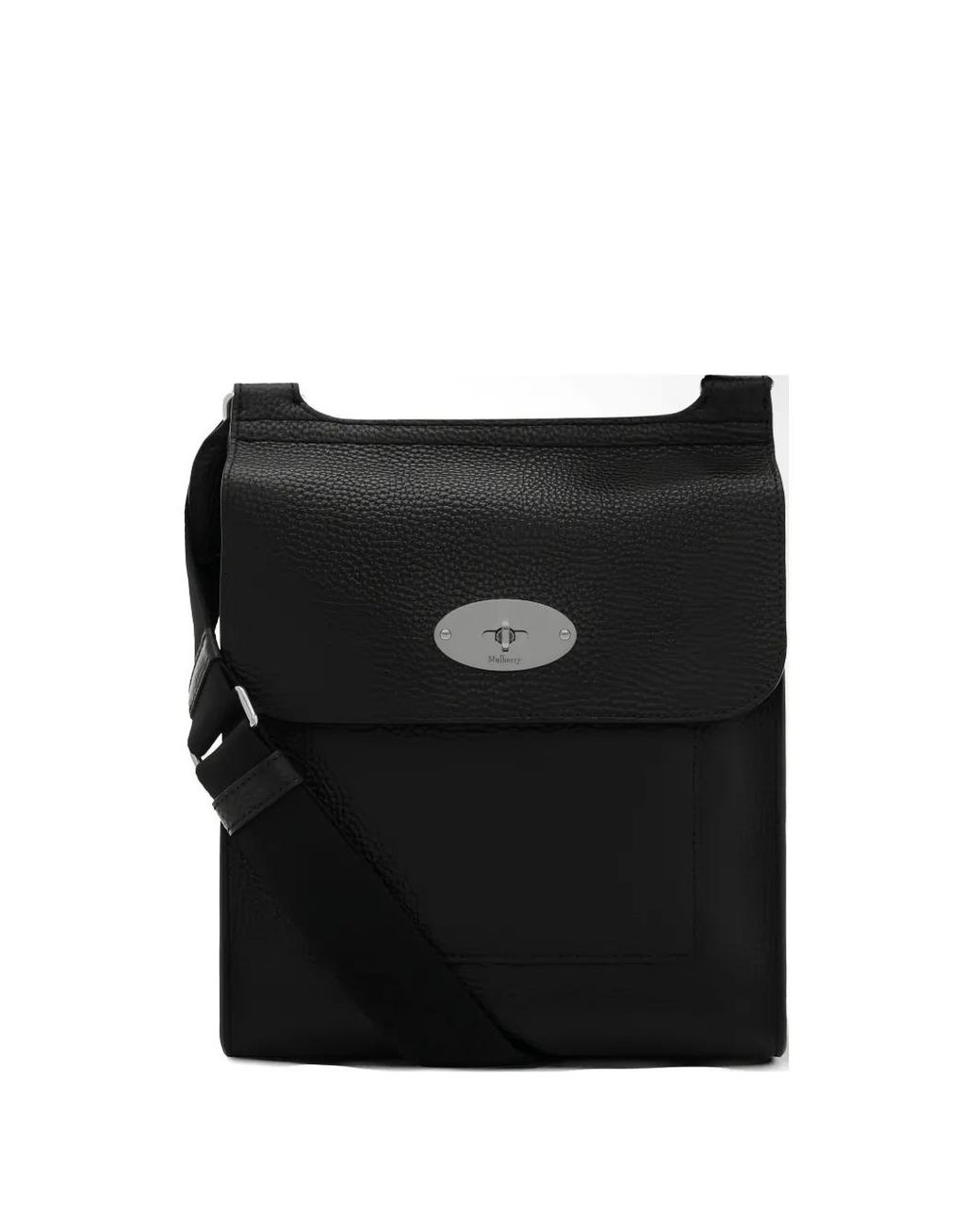 Mulberry Black Logo Detail Messenger Bag for men