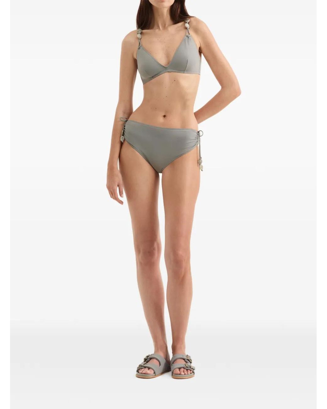 Eres Gray Edina Full-Cup Bikini Top