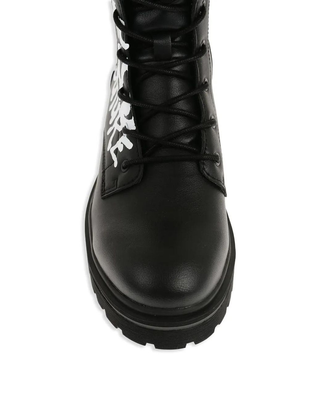 Versace Black Syrius Combat Boots for men