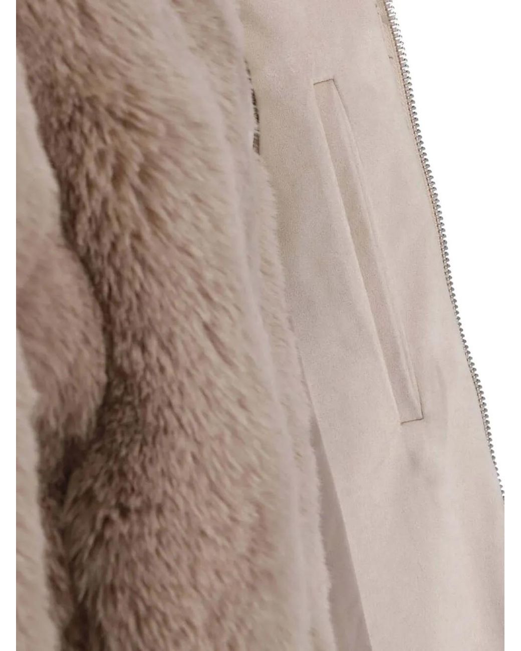 Frankie Shop Brown Veste Senna En Fourrure Artificielle