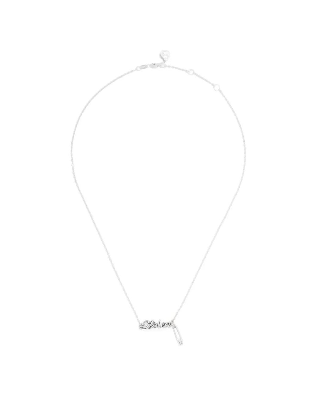 Stolen Girlfriends Club White Sentimental Script Necklace