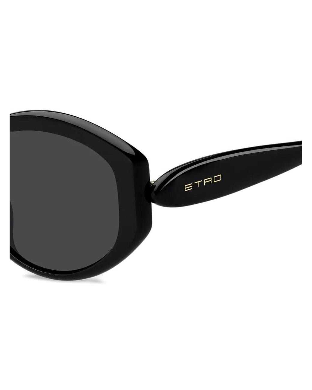 Etro Black Logo-Print Sunglasses