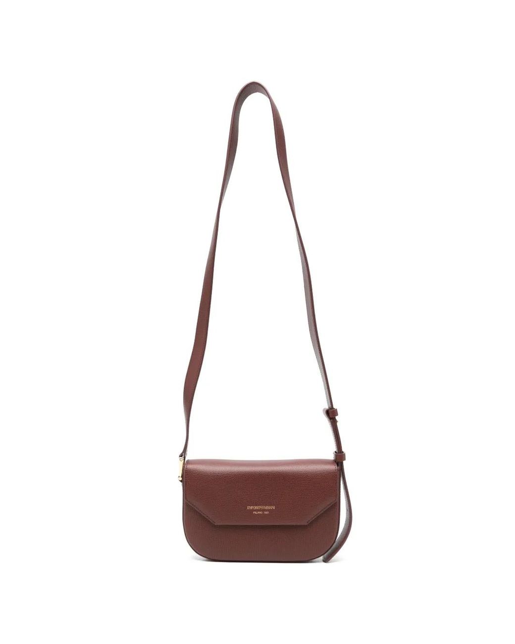 Emporio Armani White 1981 Mini Leather Shoulder Bag