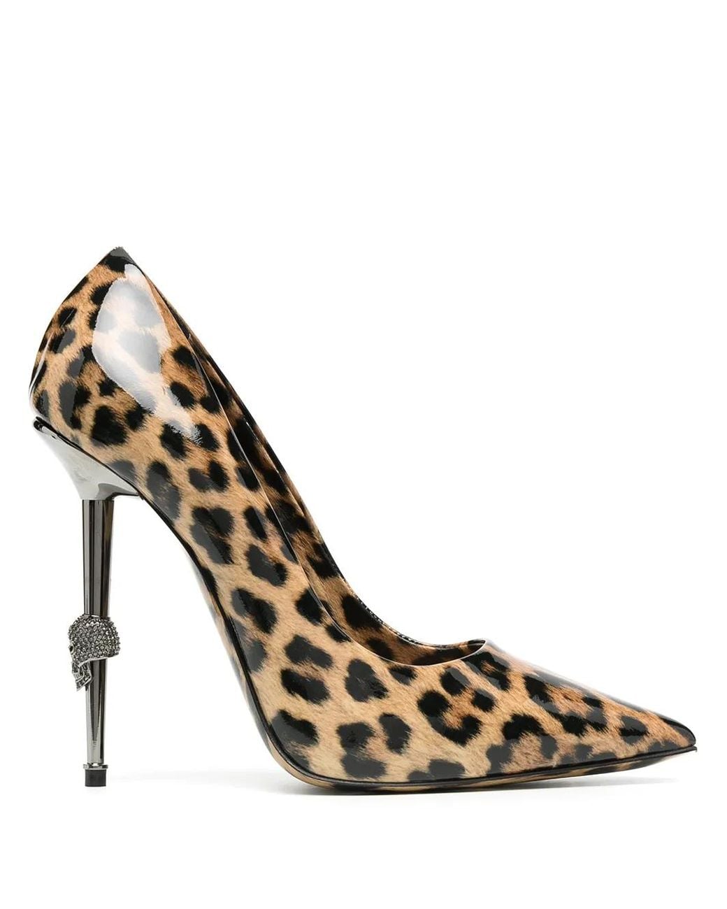 Philipp Plein Multicolor Leopard Print Pointed Pumps