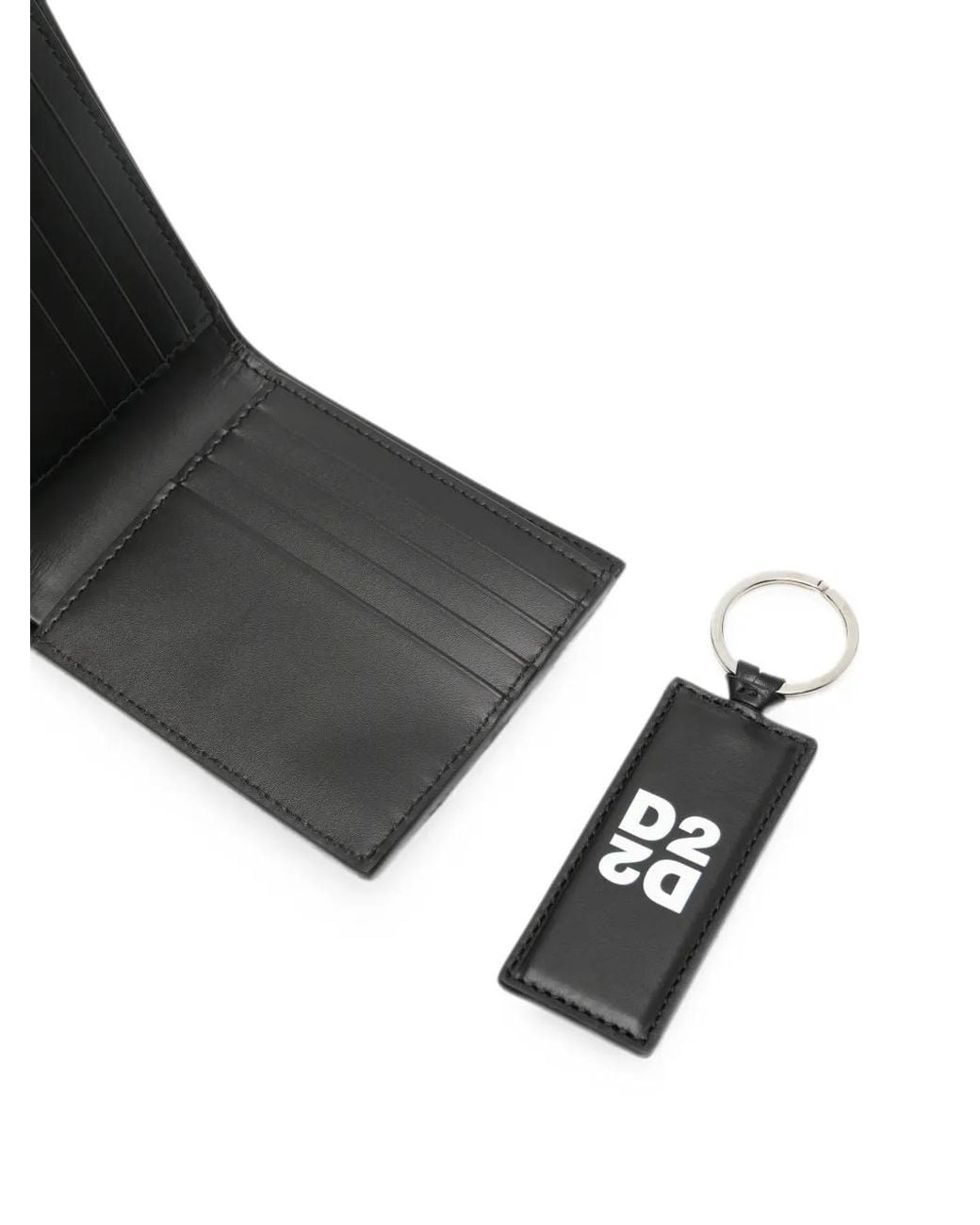 DSquared² Black Logo Wallet Set for men