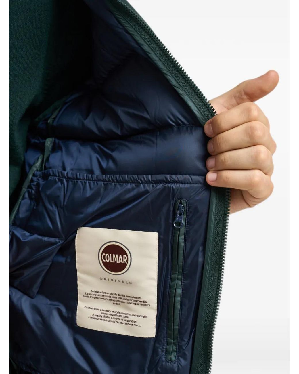 Colmar Green Quilted Hooded Jacket for men