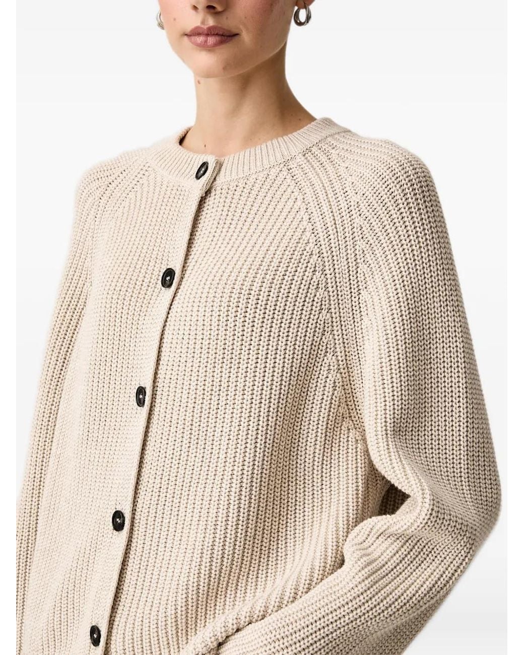 Marc O' Polo Natural Raglan-Sleeve Cotton Cardigan