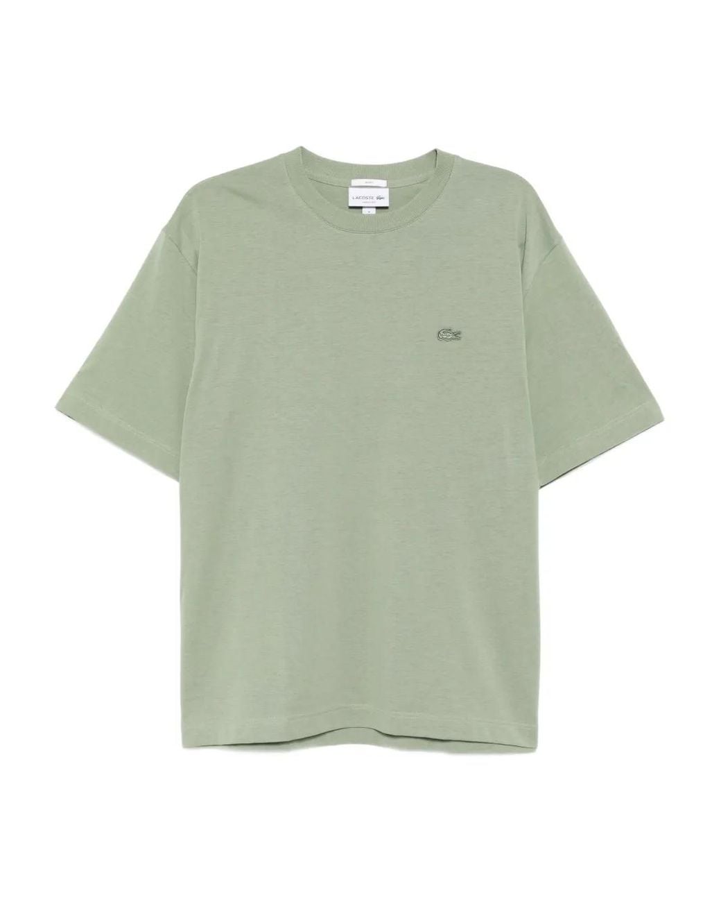 Lacoste Green Logo-Appliqué Cotton T-Shirt