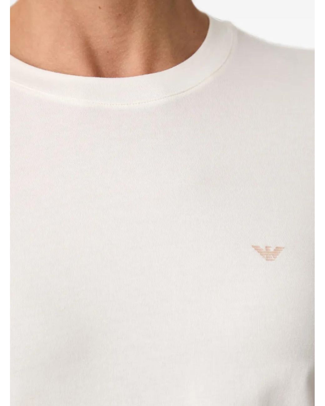 Emporio Armani White Long-Sleeve T-Shirt