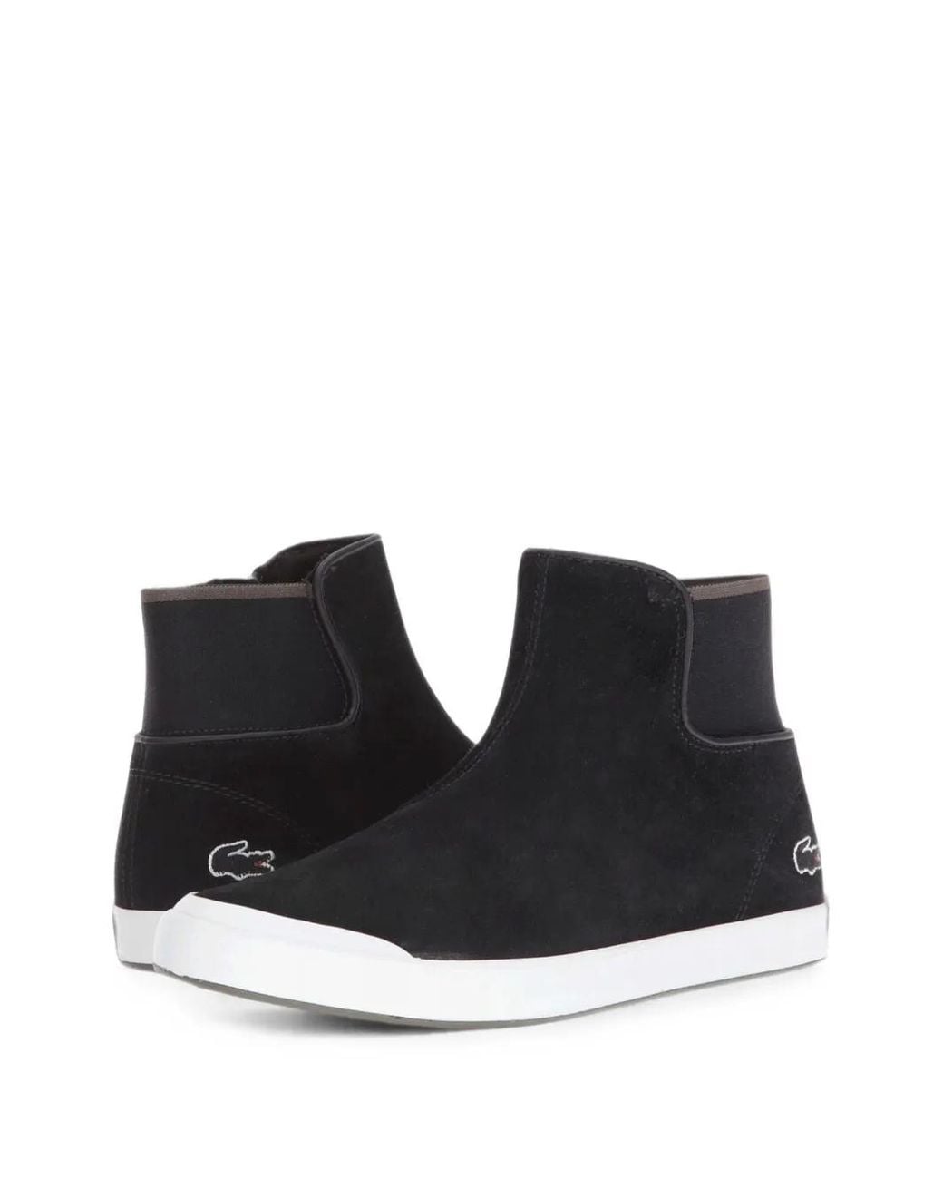 Lacoste Black Lancelle Chelsea 416 Suede Sneakers for men
