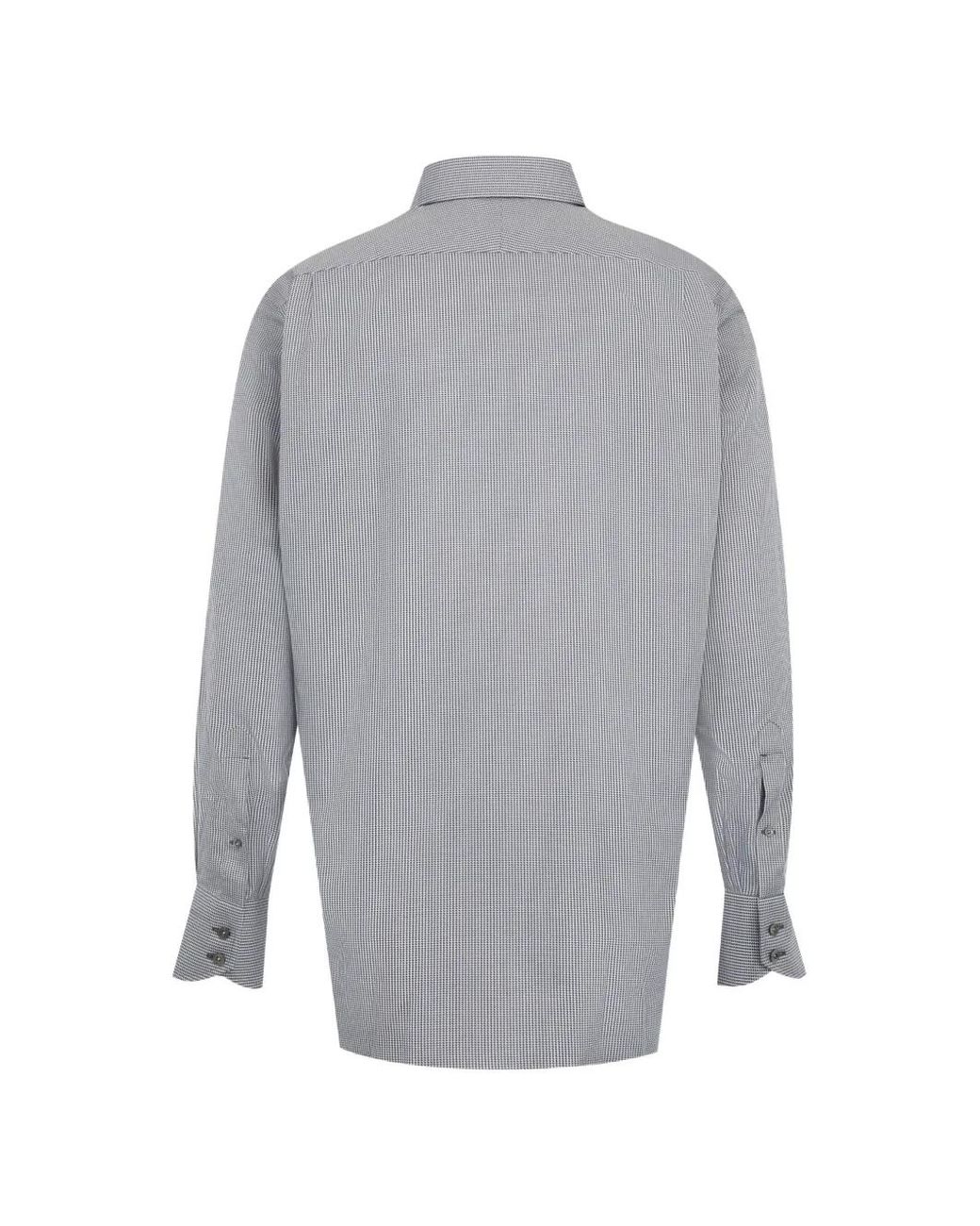 Tom Ford Gray Micro-Patterned Classic-Fit Shirt for men