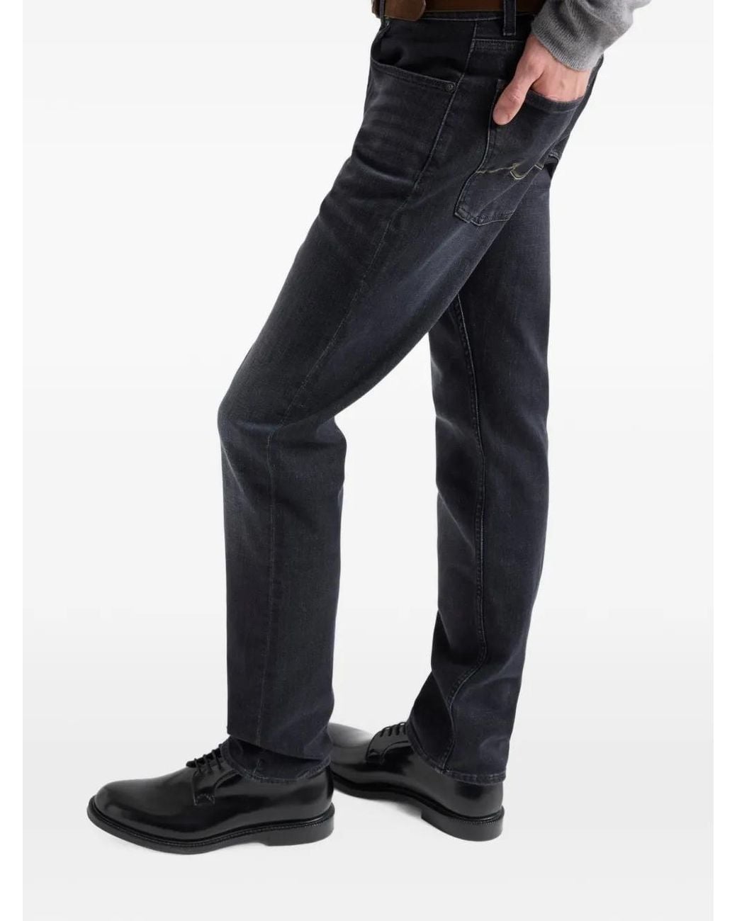 7 For All Mankind Blue Slimmy Jeans for men