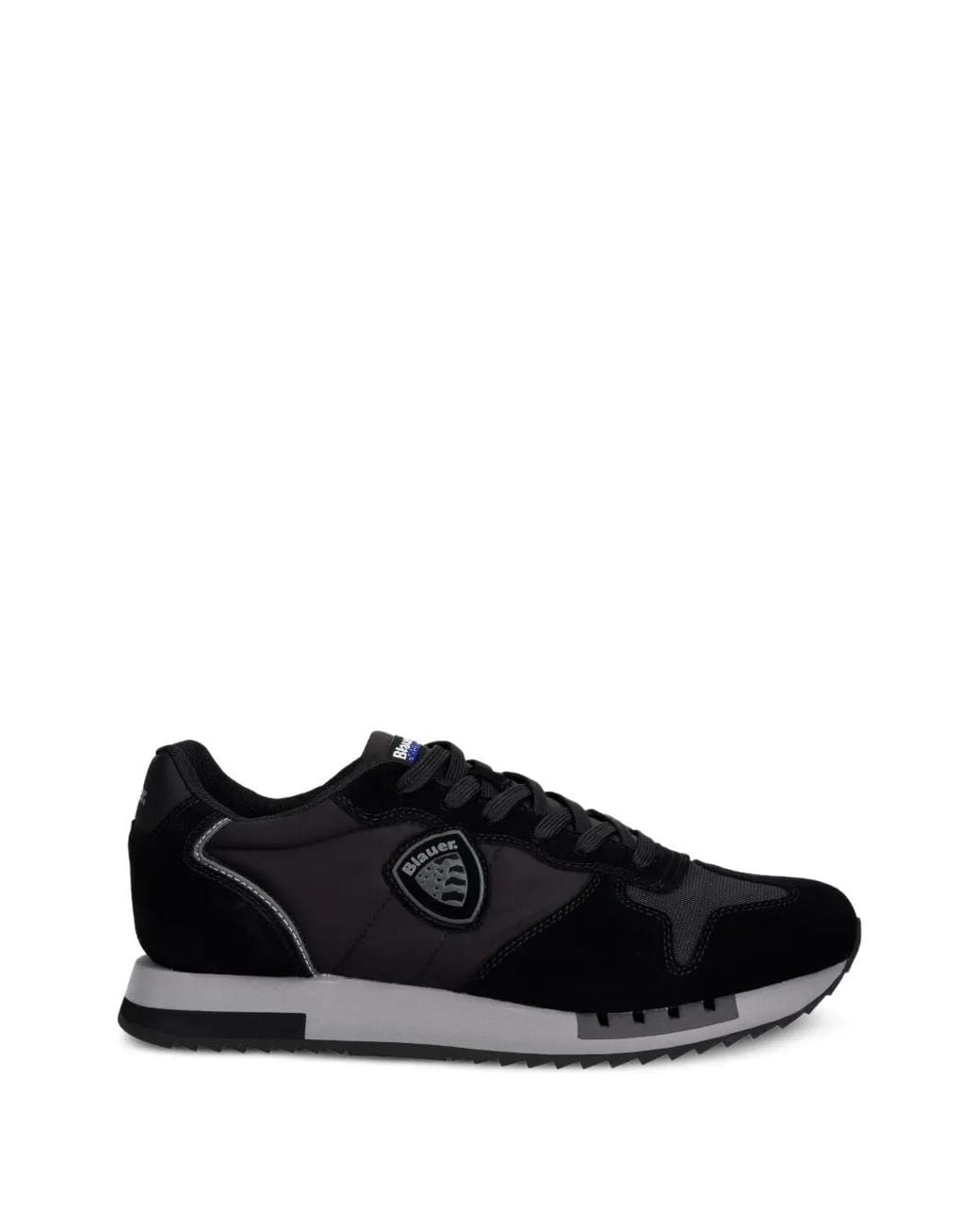 Blauer Queens Sneakers Mit Logo-Patch in Black für Herren