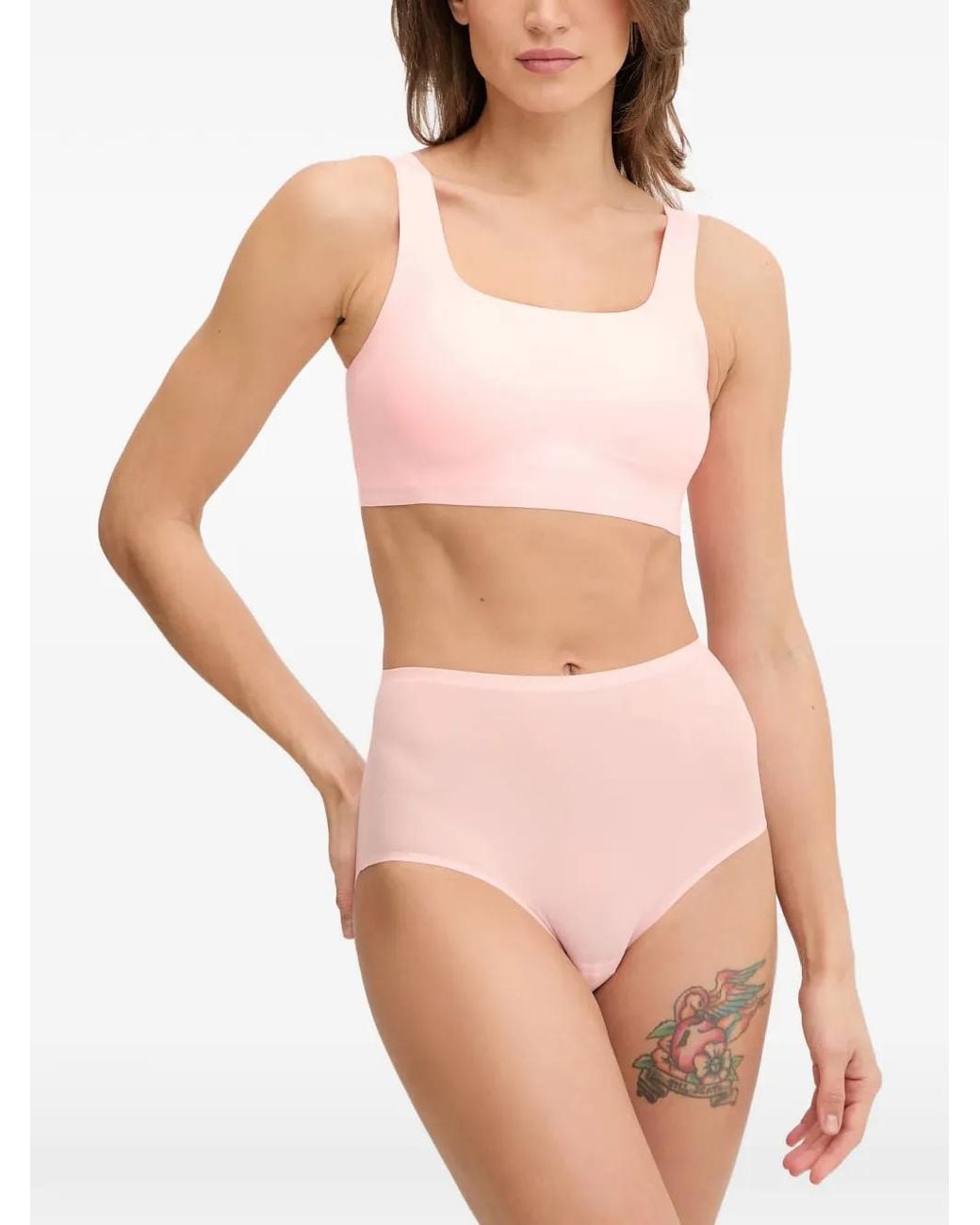 Chantelle Pink Softstretch Power Seamless Scoop-Neck Bra