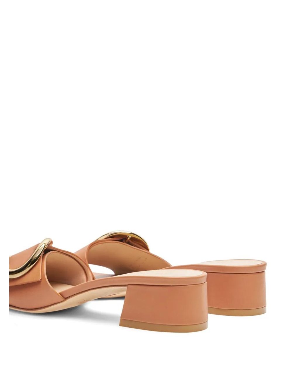 Stuart Weitzman Brown Benni Leather Mules