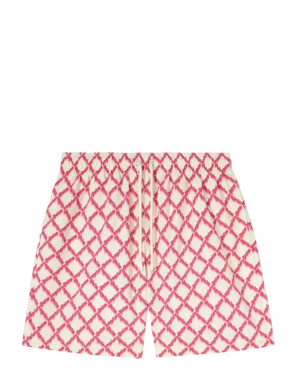 Palm Angels Red Logo Swim Shorts for men