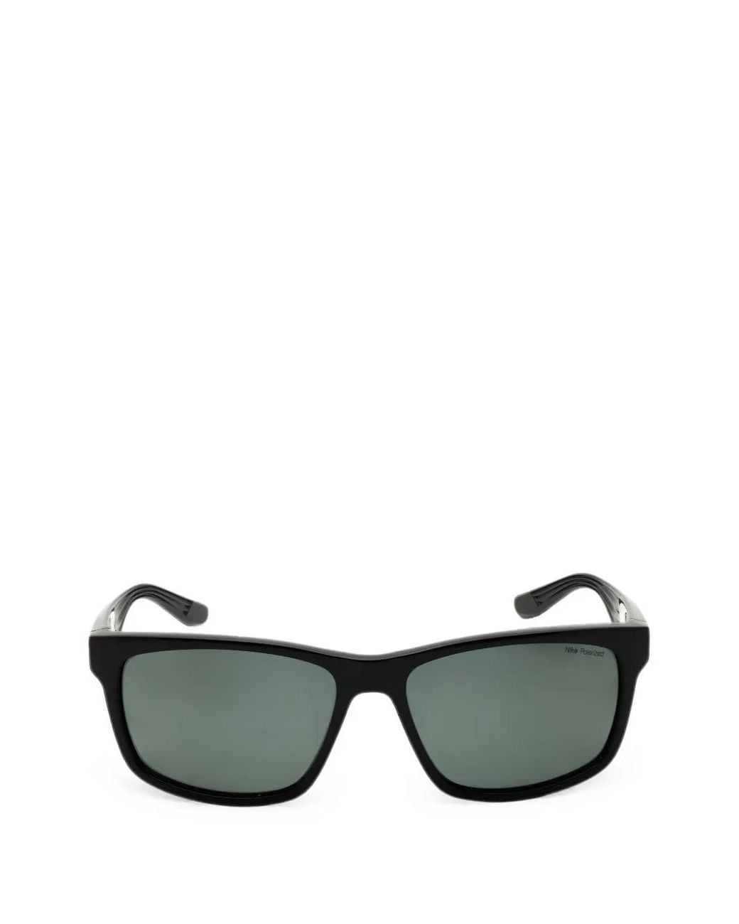Nike Black Cruiser Rectangle-Frame Sunglasses for men