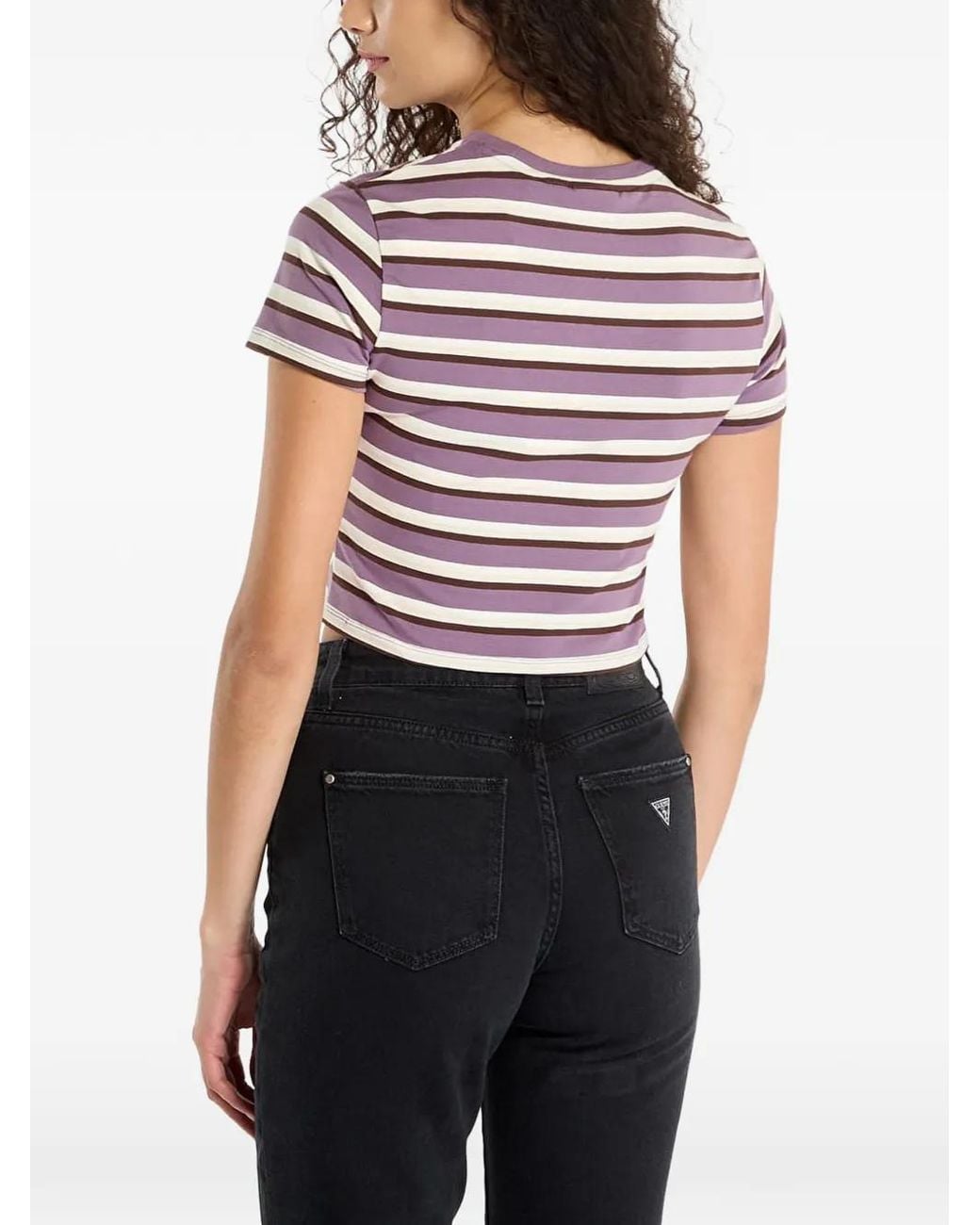 Guess Black Striped T-Shirt