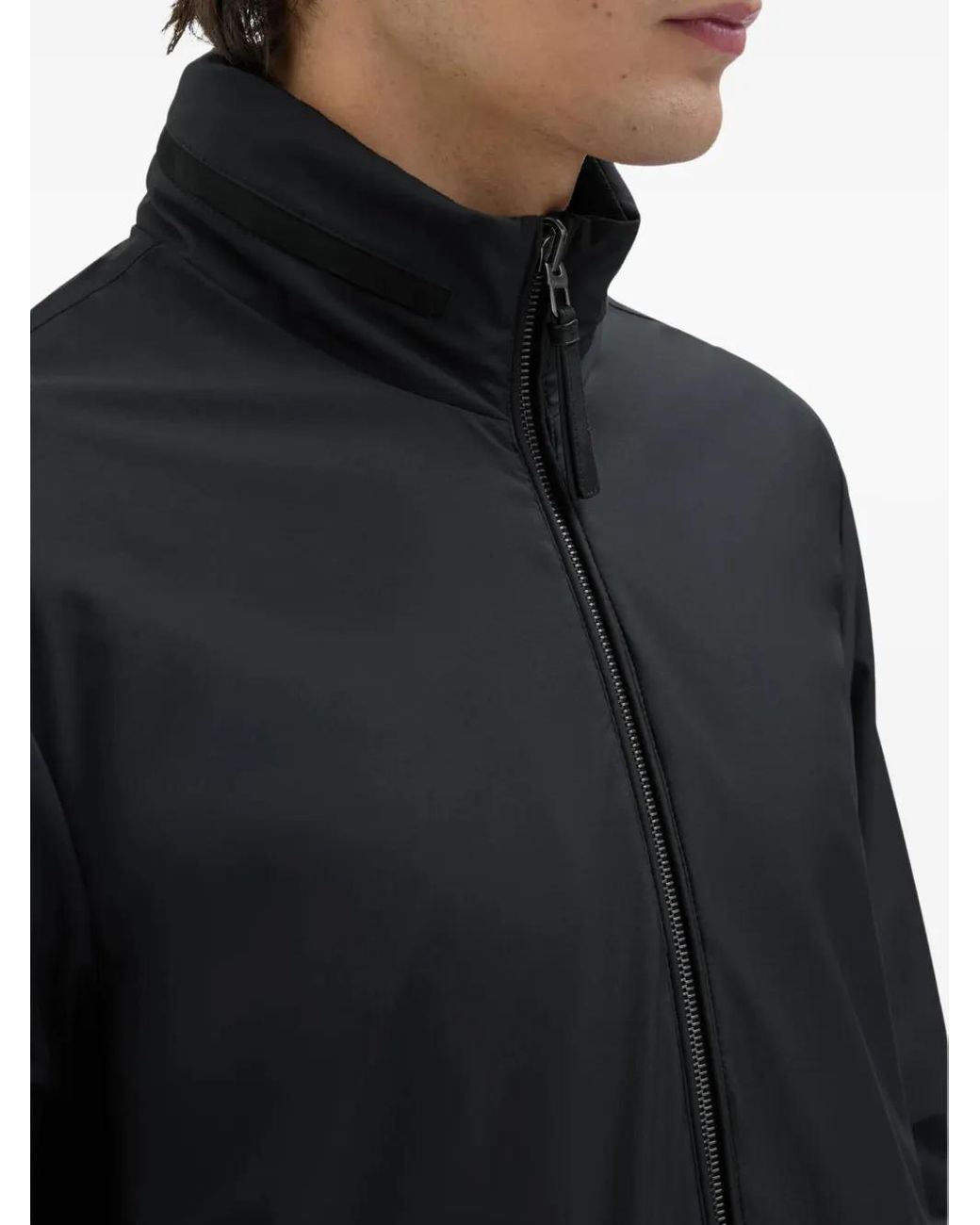 Agnona Cabanjacke mit Reißverschluss in Black für Herren