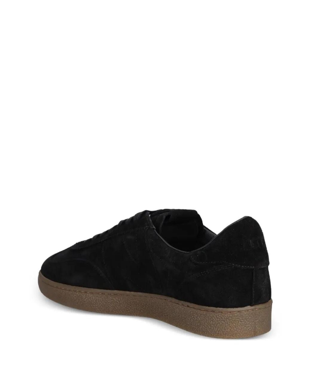 MSGM Black Logo-Detail Leather Sneakers for men