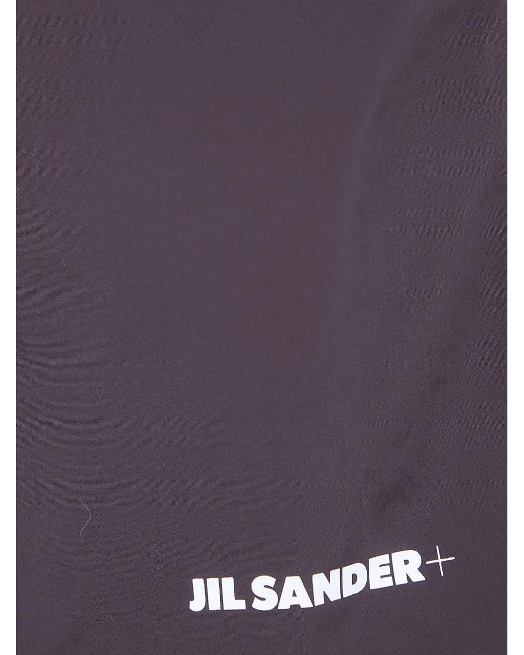 Jil Sander Purple Logo-Print Elasticated Shorts for men