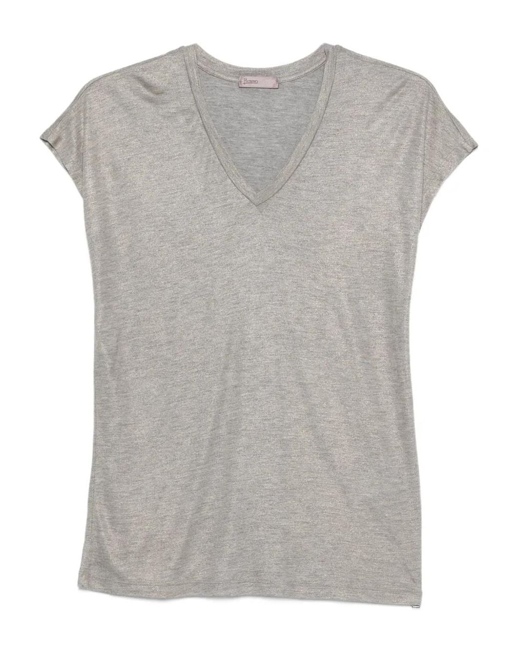 Herno Gray Viscose Top
