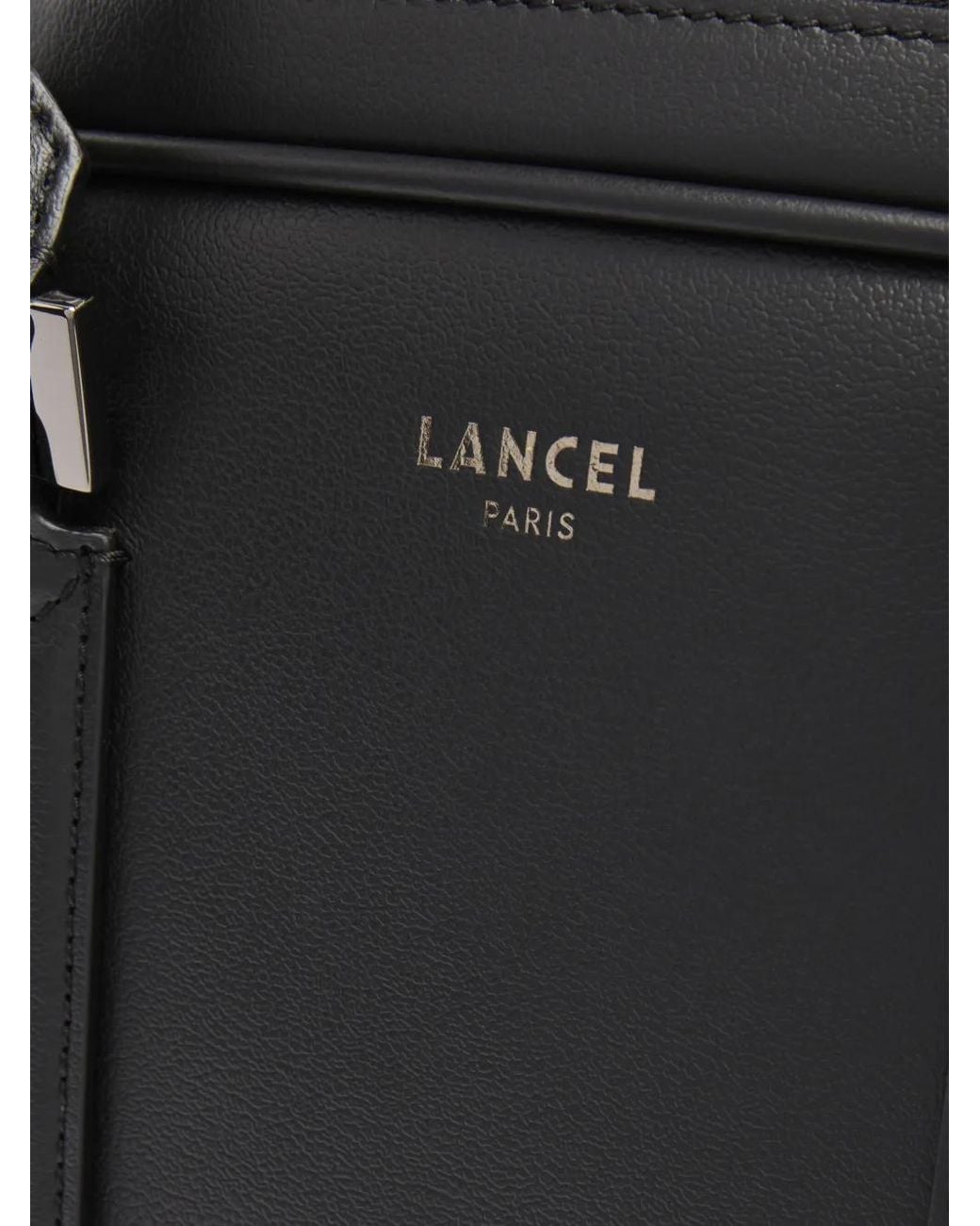 Lancel Black Edgard Smooth-Leather Laptop Bag for men