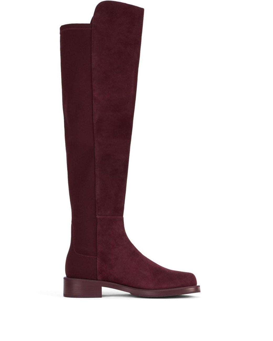 Red stuart weitzman boots best sale