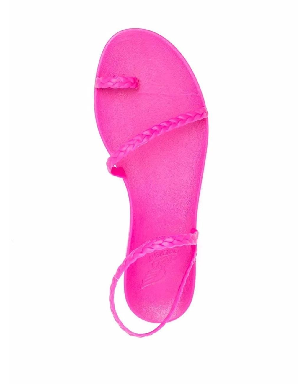 Ancient Greek Sandals Pink Eleftheria Jelly Sandals