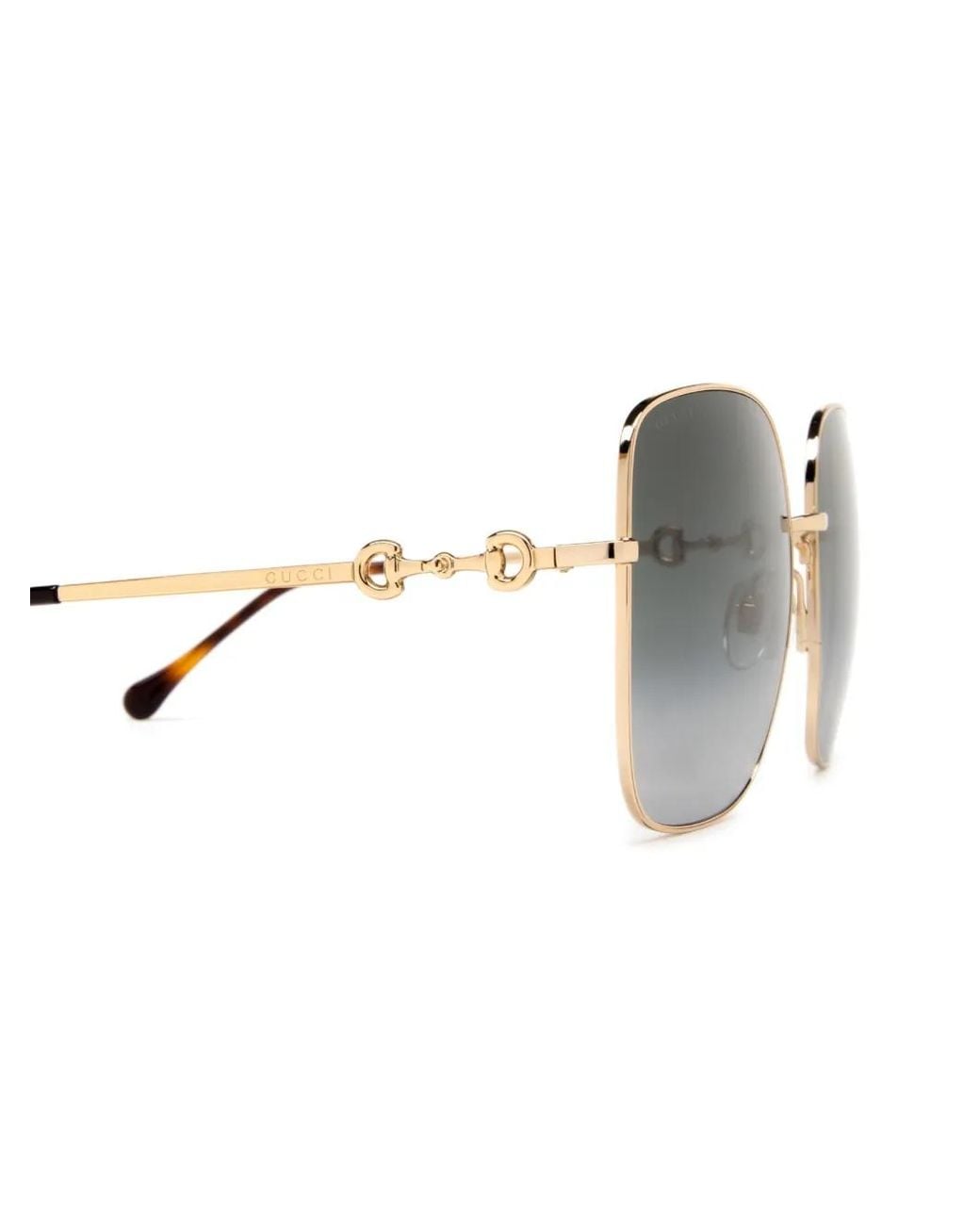 Gucci Gray Horsebit Sunglasses