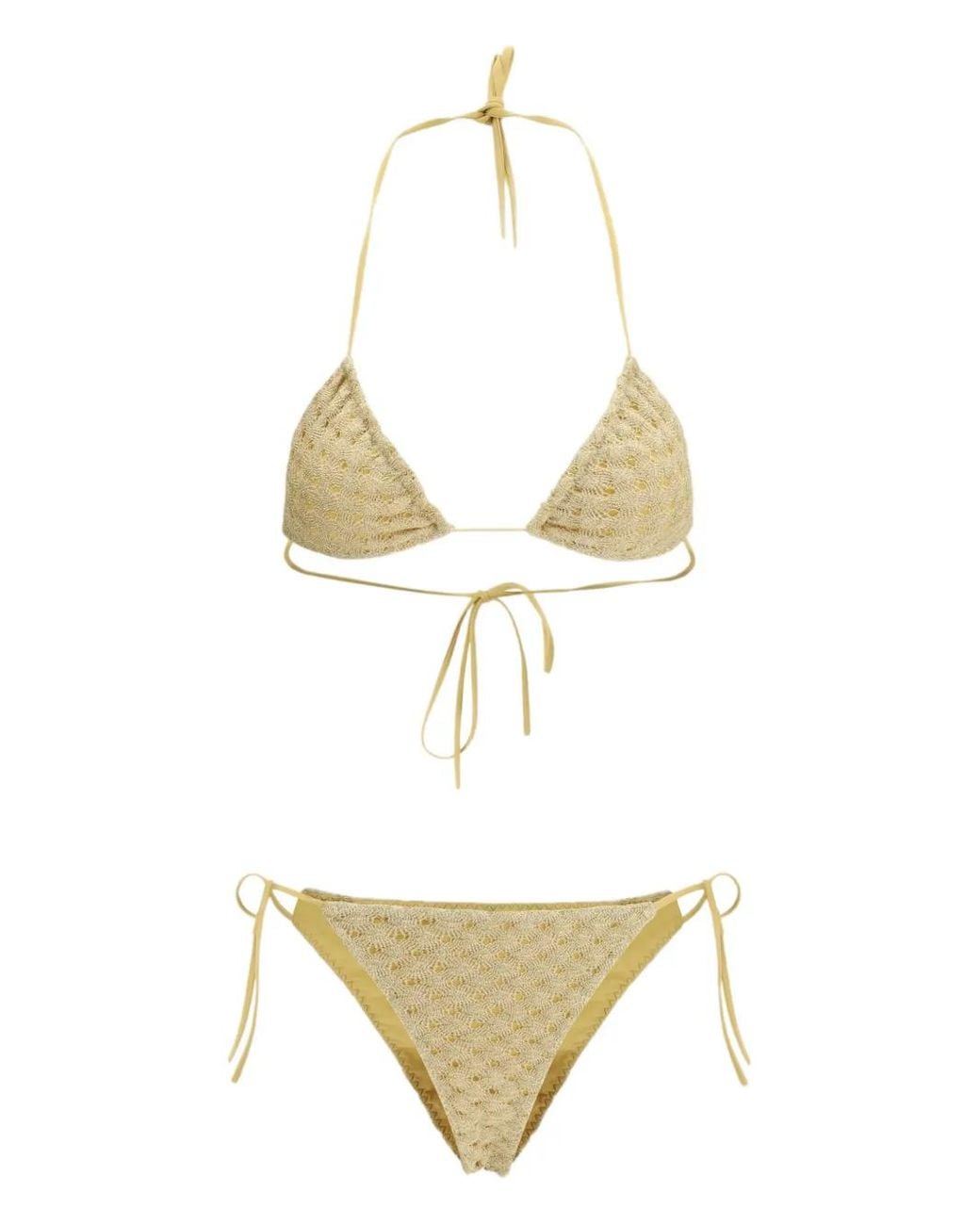 Missoni Metallic Triangle Bikini
