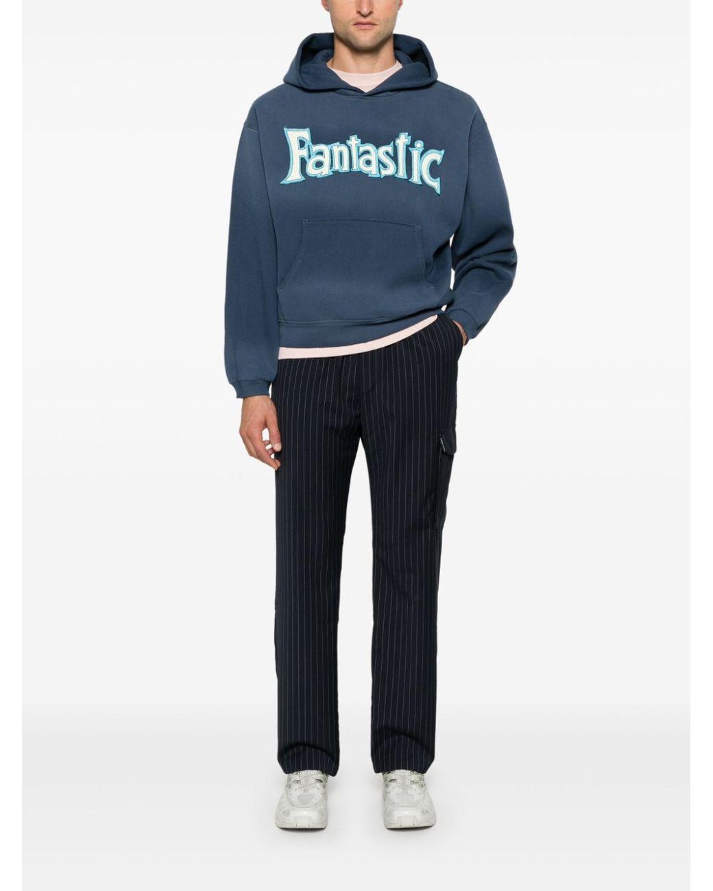 ERL Fantastic hoodie パーカー ERL Fantastic Hoodie in Blue for Men | Lyst