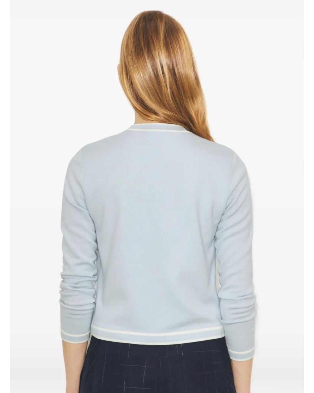 Tory Burch Blue Kendra Cardigan